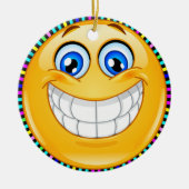 Smile Happy Face Friendship Ornamenet - SRF Keramisch Ornament (Voorkant)