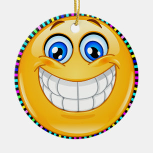 Smile Happy Face Friendship Ornamenet - SRF Keramisch Ornament