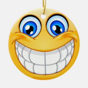 Smile Happy Face Friendship Ornamenet - SRF Keramisch Ornament