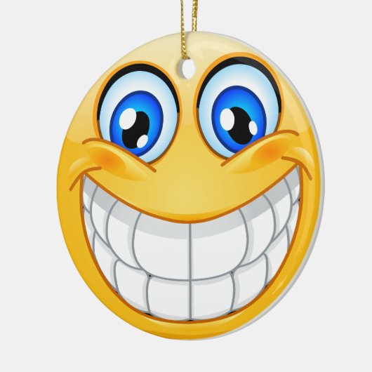 Smile Happy Face Friendship Ornamenet - SRF Keramisch Ornament (Links)