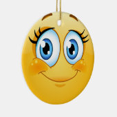 Smile Happy Face Friendship Ornamenet - SRF Keramisch Ornament (Rechts)
