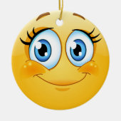 Smile Happy Face Friendship Ornamenet - SRF Keramisch Ornament (Voorkant)