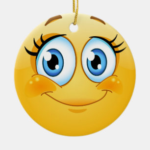 Smile Happy Face Friendship Ornamenet - SRF Keramisch Ornament