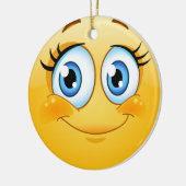 Smile Happy Face Friendship Ornamenet - SRF Keramisch Ornament (Links)