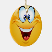 Smile Happy Face Friendship Ornamenet - SRF Keramisch Ornament (Rechts)
