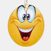 Smile Happy Face Friendship Ornamenet - SRF Keramisch Ornament (Links)