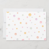 Smile Happy Face Photo Birthday Invitation Kaart (Achterkant)