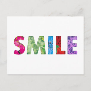 Smile Happy Quote 02 Briefkaart