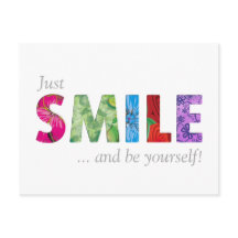 Smile Happy Quote 02 - Wees jezelf