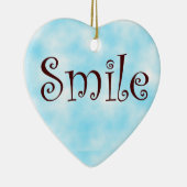 Smile-hartversiering Keramisch Ornament (Rechts)