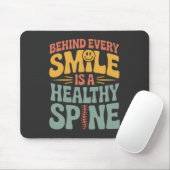 Smile Healthy Spine Chiropractor Quote Design Muismat (Met muis)