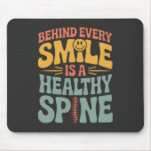 Smile Healthy Spine Chiropractor Quote Design Muismat (Voorkant)
