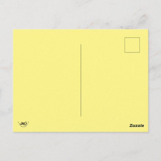 Smile Het is besmettelijk Briefkaart (Achterkant)