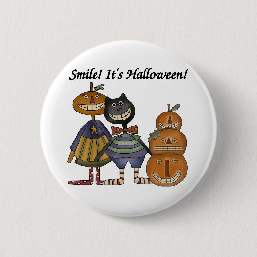 Smile Het is Halloween Ronde Button 5,7 Cm (Voorkant)