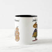 Smile Het is Halloween Tweekleurige Koffiemok (Center)