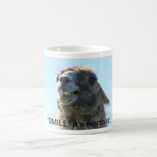 "Smile" Het is het waard! Koffiemok