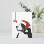 Smile Het is Kerstmis Feestdagenkaart (Staand voorkant)