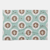 Smile Het is Tijd voor koffie - Choc Mint Theedoek (Horizontaal)