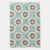 Smile Het is Tijd voor koffie - Choc Mint Theedoek (Verticaal)