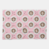 Smile Het is tijd voor koffie - High Tea Pink Theedoek (Horizontaal)