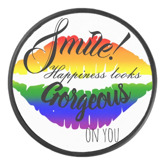 Smile Hockey Puck (Voorkant)