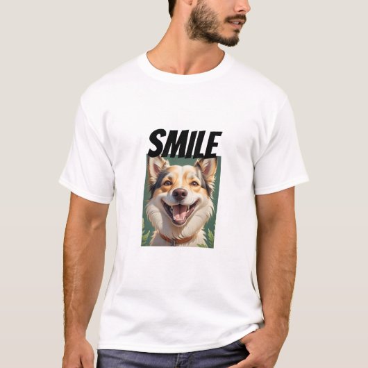 Smile Hond T-shirt (Voorkant)