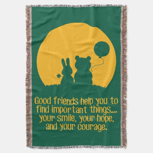 Smile, hope, courage deken (Voorkant Verticaal)