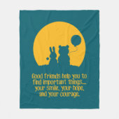 Smile, hope, courage fleece deken (Voorkant)