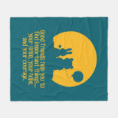 Smile, hope, courage fleece deken (Voorkant (Horizontaal))