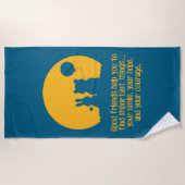 Smile, hope, courage strandlaken (Voorkant)