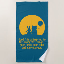 Smile, hope, courage strandlaken