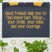 Smile, hope, courage theedoek (Gevouwen)