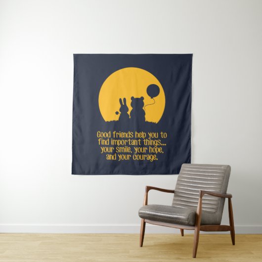 Smile, hope, courage wandkleed (In situ)