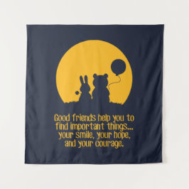 Smile, hope, courage wandkleed