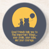 Smile, hope, courage zandsteen onderzetter (Voorkant)