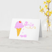 Smile Ice Cream Kaart (Gele Bloem)