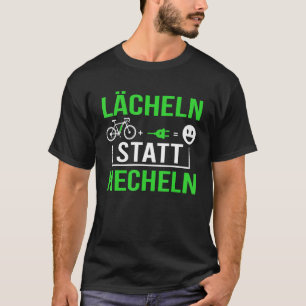 Smile in plaats van elektrische fiets E Bike te pa T-shirt