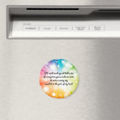 Smile Inspirerend Happy Quote Star Rainbow Magneet (Insitu (Vaatwasser))