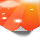 Smile Inspirerend Happy Quote Star Rainbow Poster (Hoek)