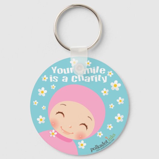 Smile is een liefdadigheidsSleutelhanger Sleutelhanger (Voorkant)