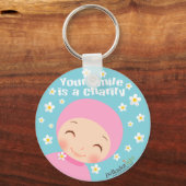 Smile is een liefdadigheidsSleutelhanger Sleutelhanger (Voorkant)