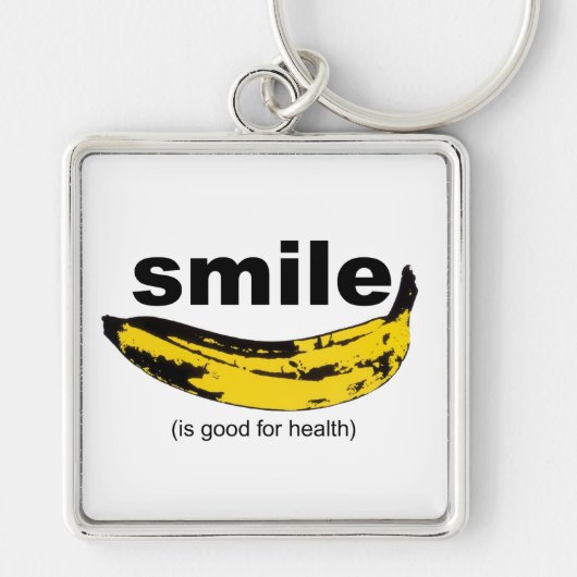SMILE is goed voor de gezondheid - Sleutelhanger (Voorkant)