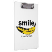 Smile is goed voor gezondheid Klembord (Rechts)