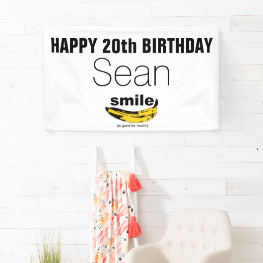 Smile is goed voor Health 20th Birthday banner (Insitu)
