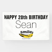 Smile is goed voor Health 20th Birthday banner (Horizontaal)