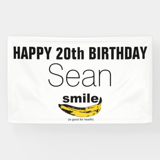 Smile is goed voor Health 20th Birthday banner (Horizontaal)