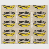 Smile is goed voor Health Banana 50th Birthday WP Cadeaupapier (Vlak)