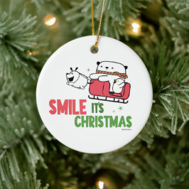 Smile, it's Christmas |  Keramisch Ornament