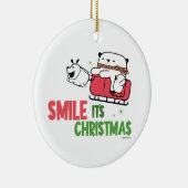 Smile, it's Christmas | Keramisch Ornament (Rechts)