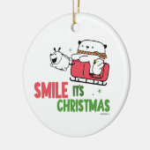 Smile, it's Christmas |  Keramisch Ornament (Links)